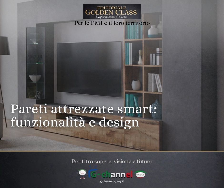 Pareti attrezzate smart: funzionalità e design