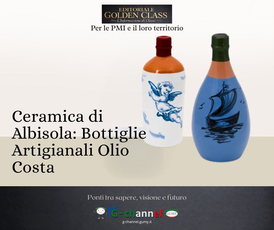 Ceramica di Albisola: Bottiglie Artigianali Olio Costa