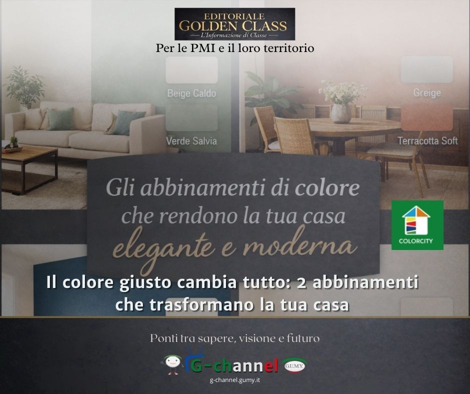 Il colore giusto cambia tutto: 2 abbinamenti che trasformano la tua casa