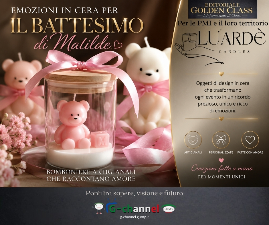Luardè Candles: emozioni in cera per il Battesimo di Matilde