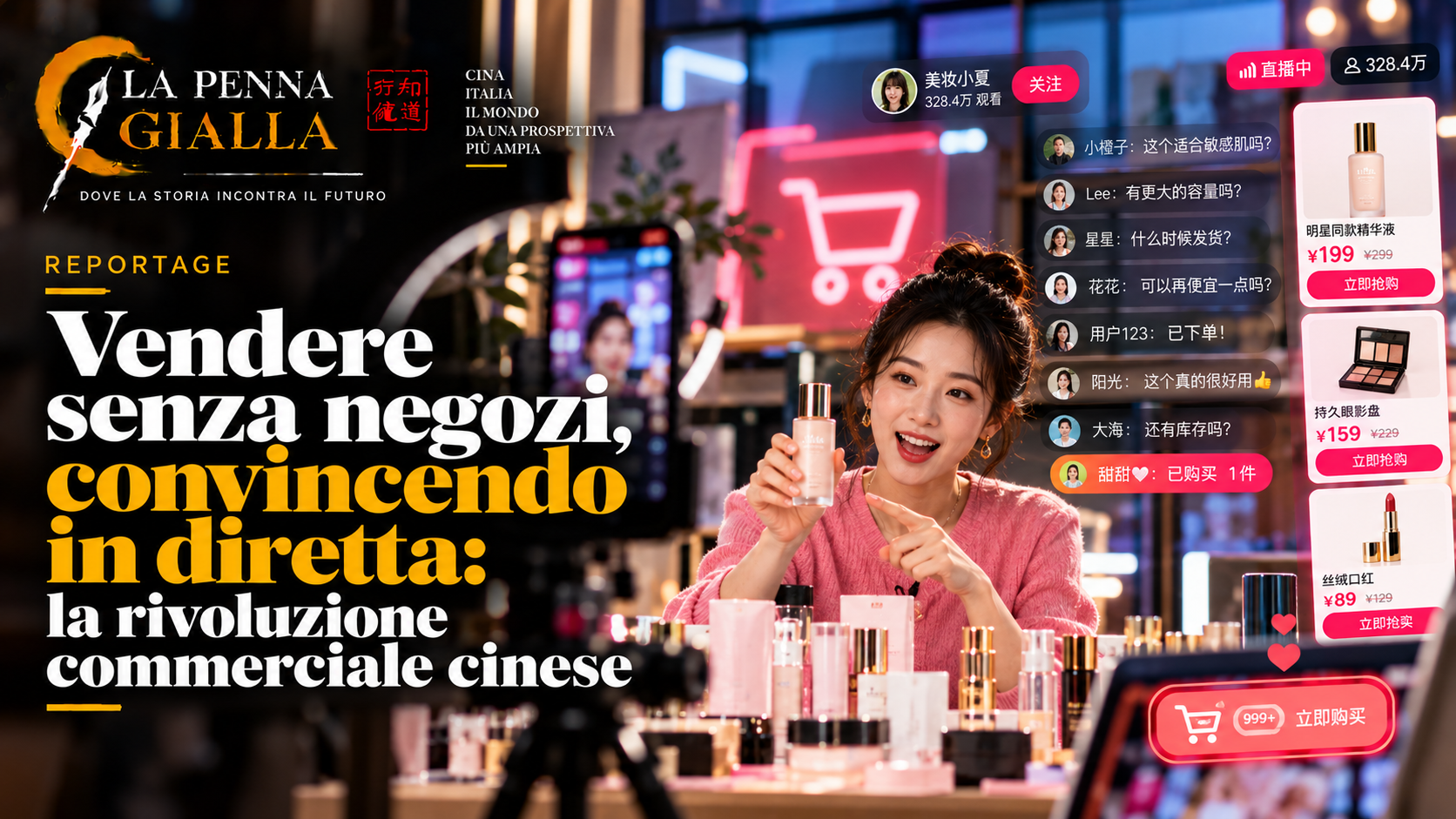 Vendere senza negozi, convincendo in diretta: la rivoluzione commerciale cinese