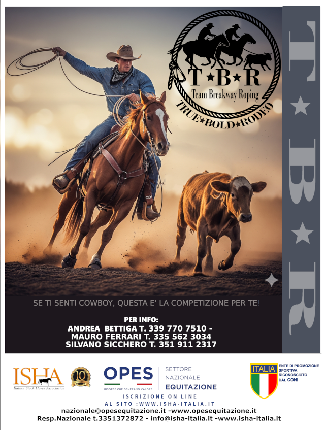 Team Breakaway Roping: la nuova frontiera etica del western, made in Italy Team Breakaway Roping: la nuova frontiera etica del western, made in Italy