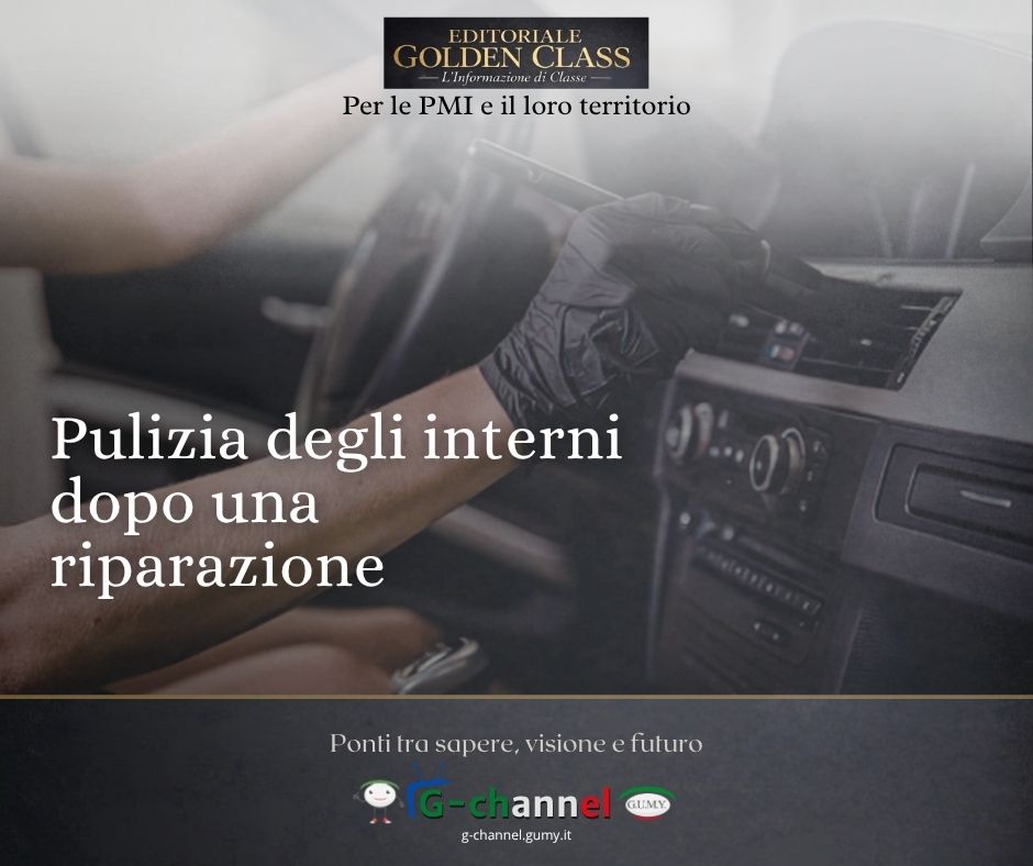 Pulizia degli interni dopo una riparazione