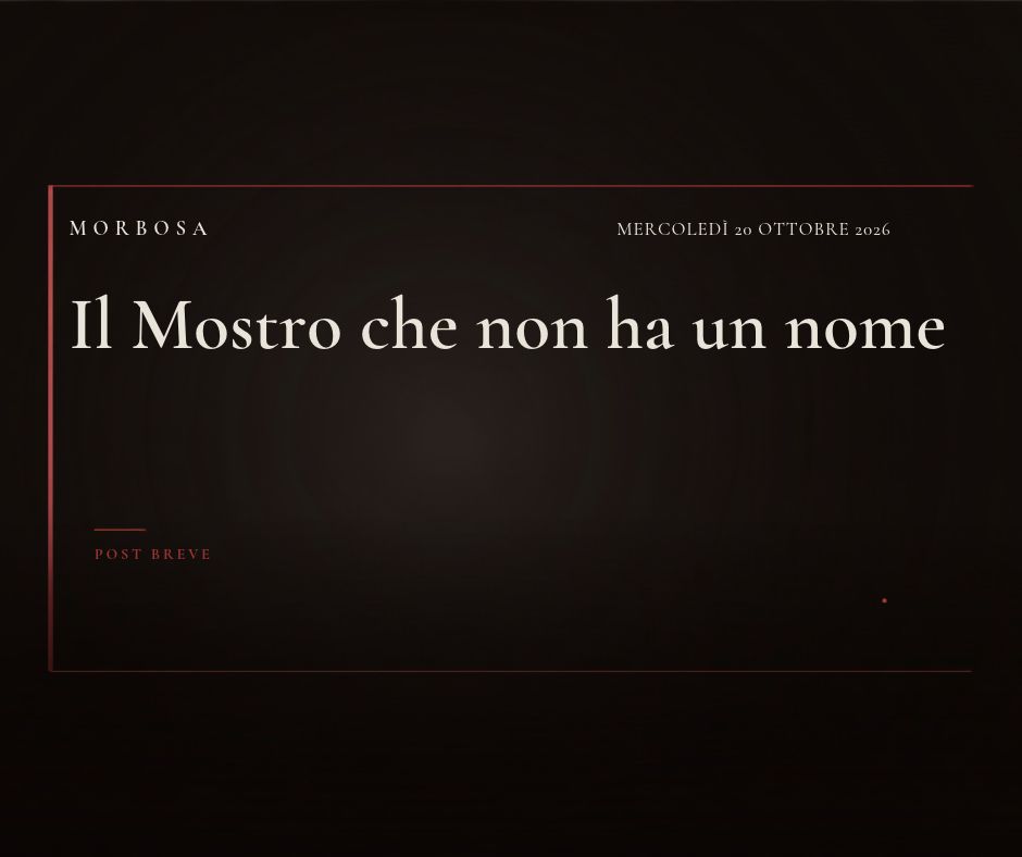 Il Mostro che non ha un nome