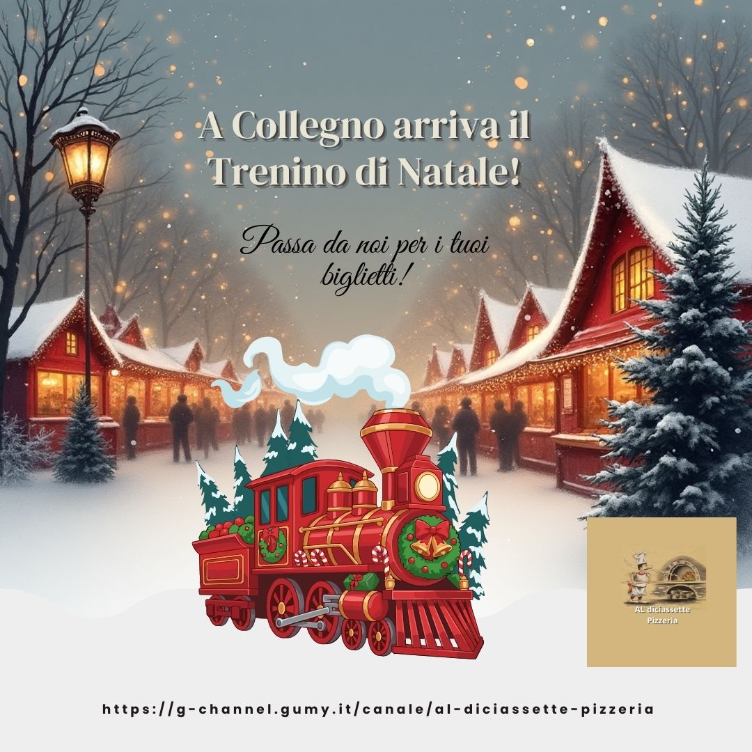 A Collegno arriva il Trenino di Natale!
