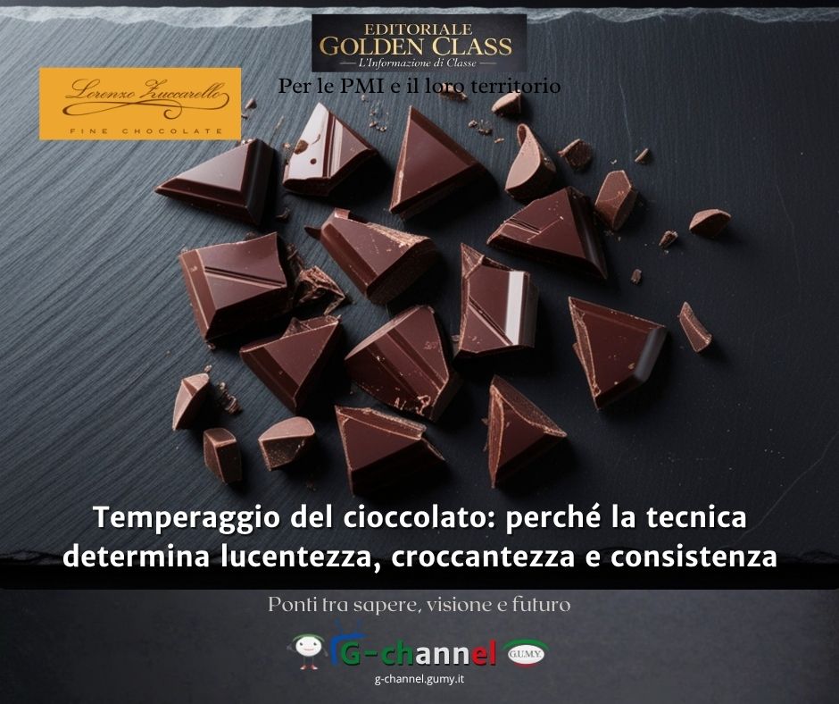 Temperaggio del cioccolato: perché la tecnica determina lucentezza, croccantezza e consistenza