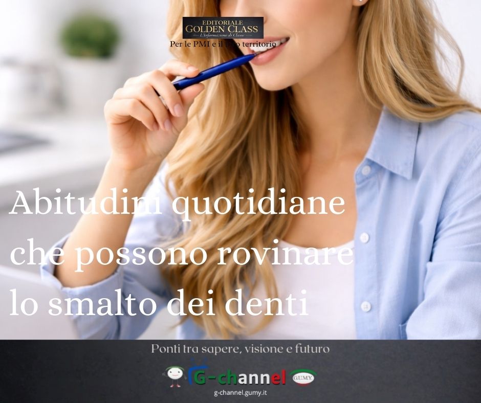 Abitudini quotidiane che possono rovinare lo smalto dei denti