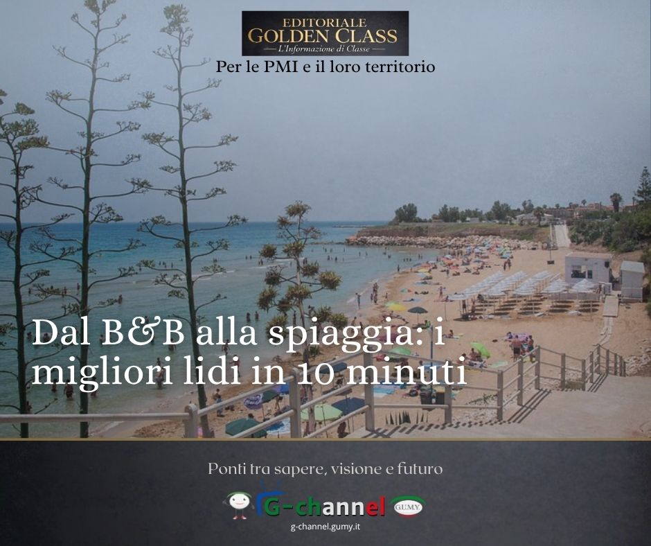 Dalla nostra struttura alla spiaggia: i migliori lidi in 10 minuti