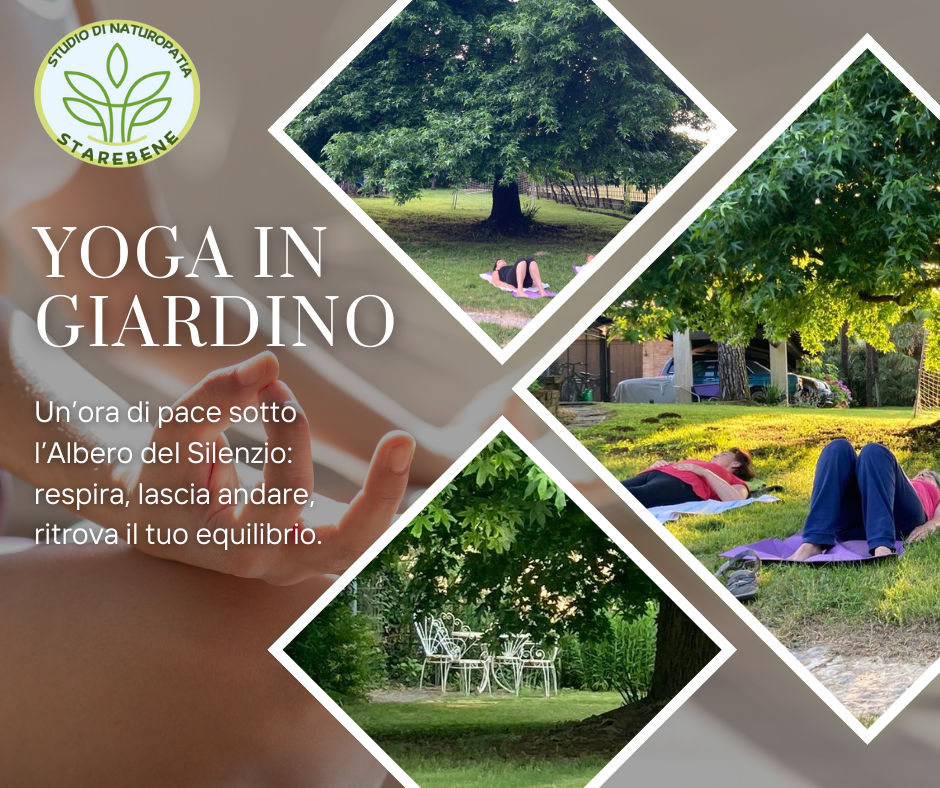 Yoga in Giardino: Un Momento di Armonia sotto l’Albero del Silenzio Yoga in Giardino: Un Momento di Armonia sotto l’Albero del Silenzio