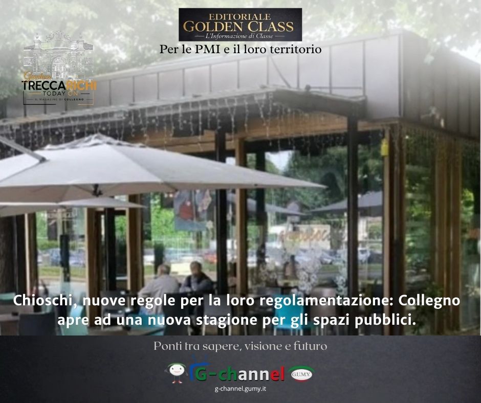 Chioschi, nuove regole per la loro regolamentazione: Collegno apre ad una nuova stagione per gli spazi pubblici.