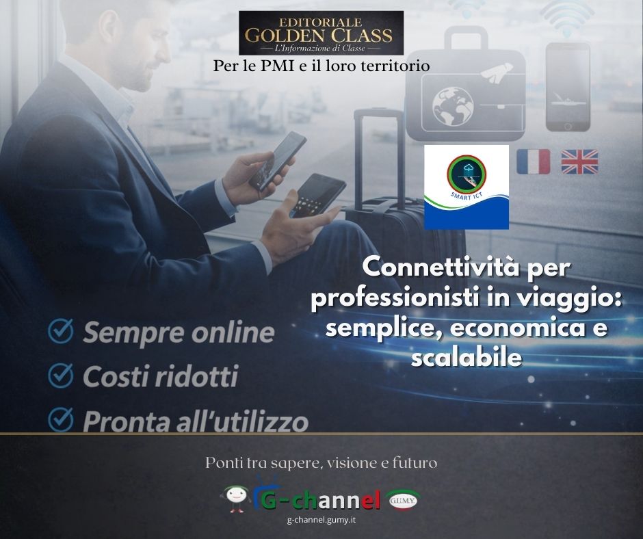 Connettività per professionisti in viaggio: semplice, economica e scalabile