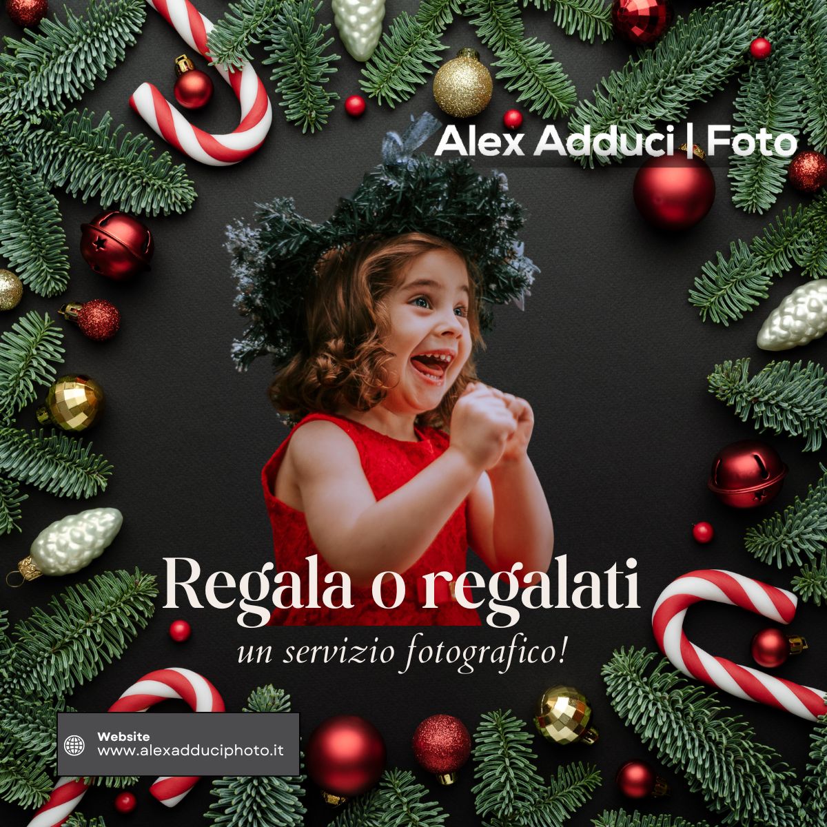 Regala (o regalati) un servizio fotografico di Natale Regala (o regalati) un servizio fotografico di Natale