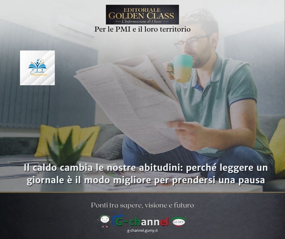 Attualità: il caldo cambia le nostre abitudini, perché leggere un giornale è il modo migliore per prendersi una pausa