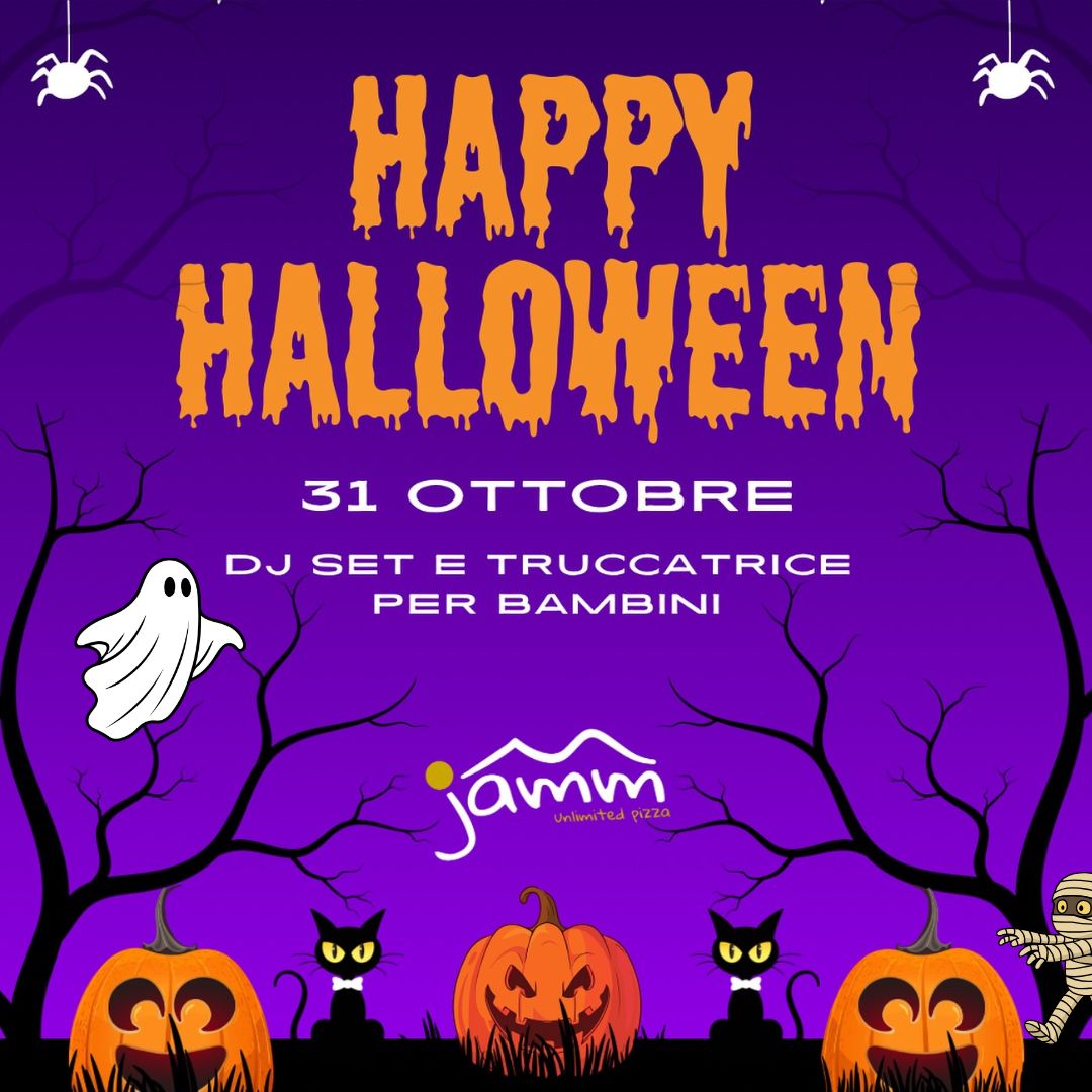 Halloween da Jamm Unlimited Pizza: giropizza illimitato, musica e divertimento da paura! Halloween da Jamm Unlimited Pizza: giropizza illimitato, musica e divertimento da paura!