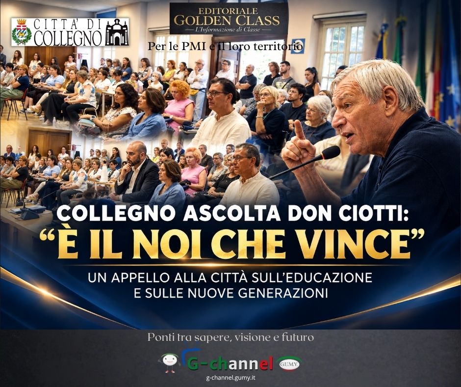 Collegno, don Ciotti: “È il noi che vince” per educare i giovani