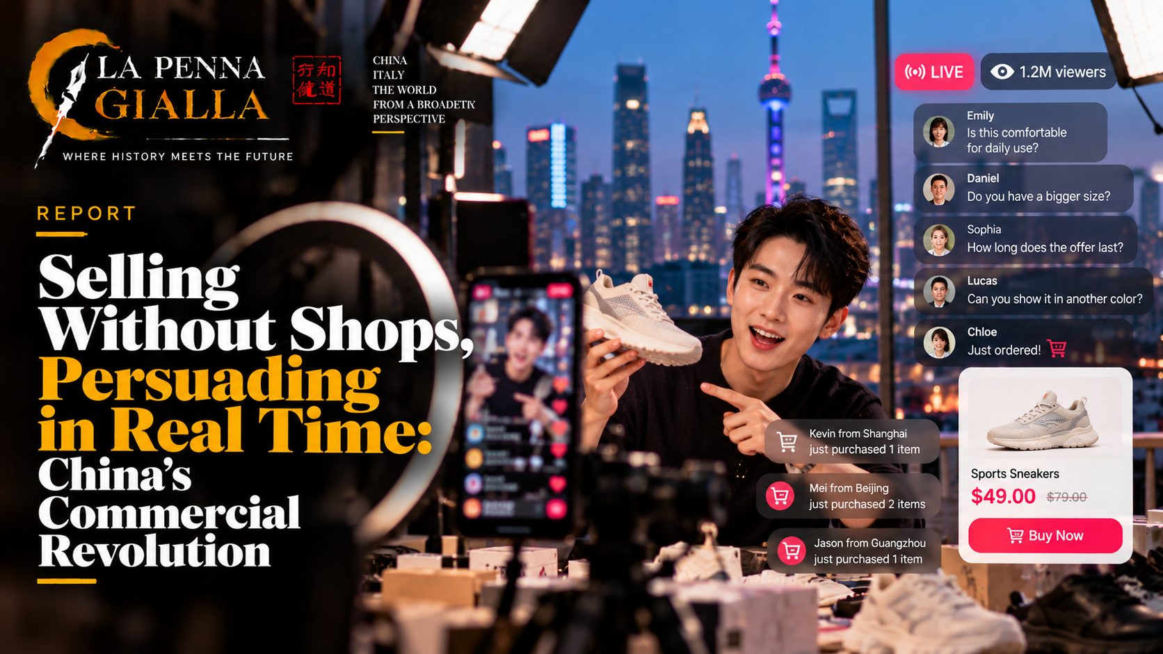 Selling Without Shops, Persuading in Real Time: China's Commercial Revolution