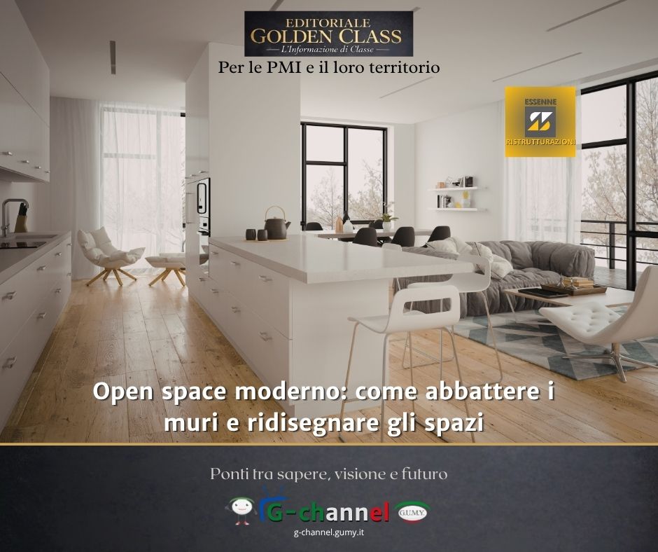 Open space moderno: come abbattere i muri e ridisegnare gli spazi