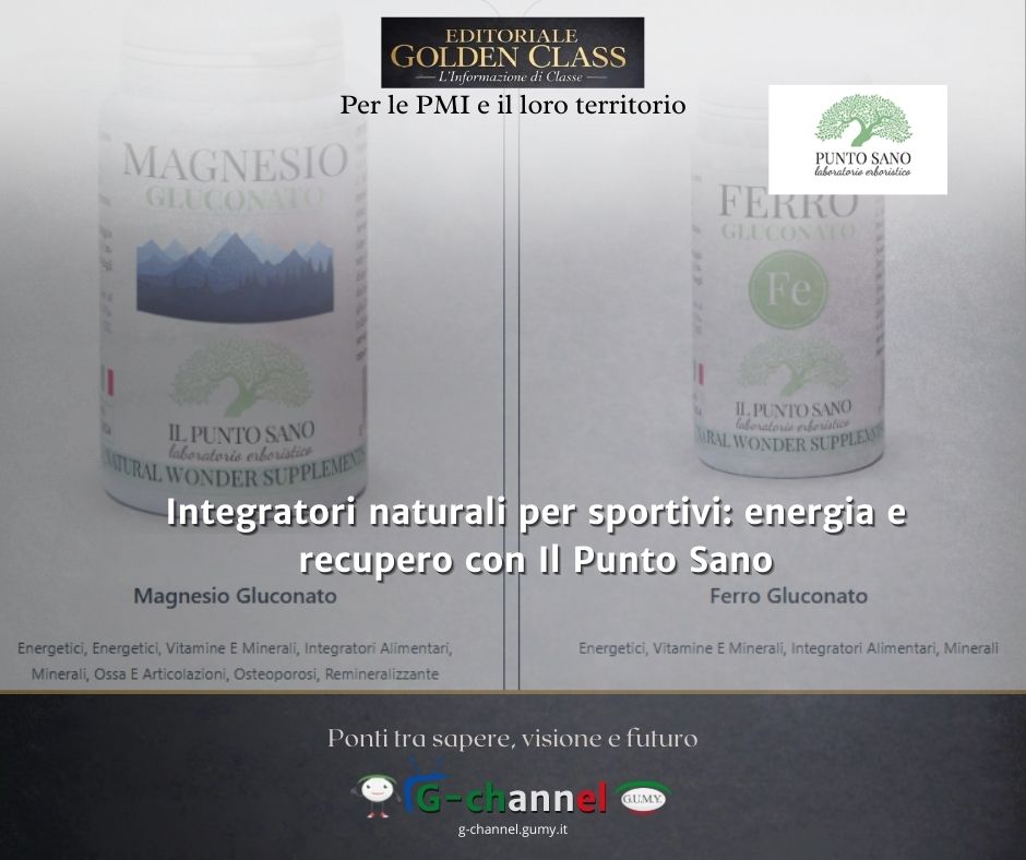 Integratori naturali per sportivi: energia e recupero con Il Punto Sano
