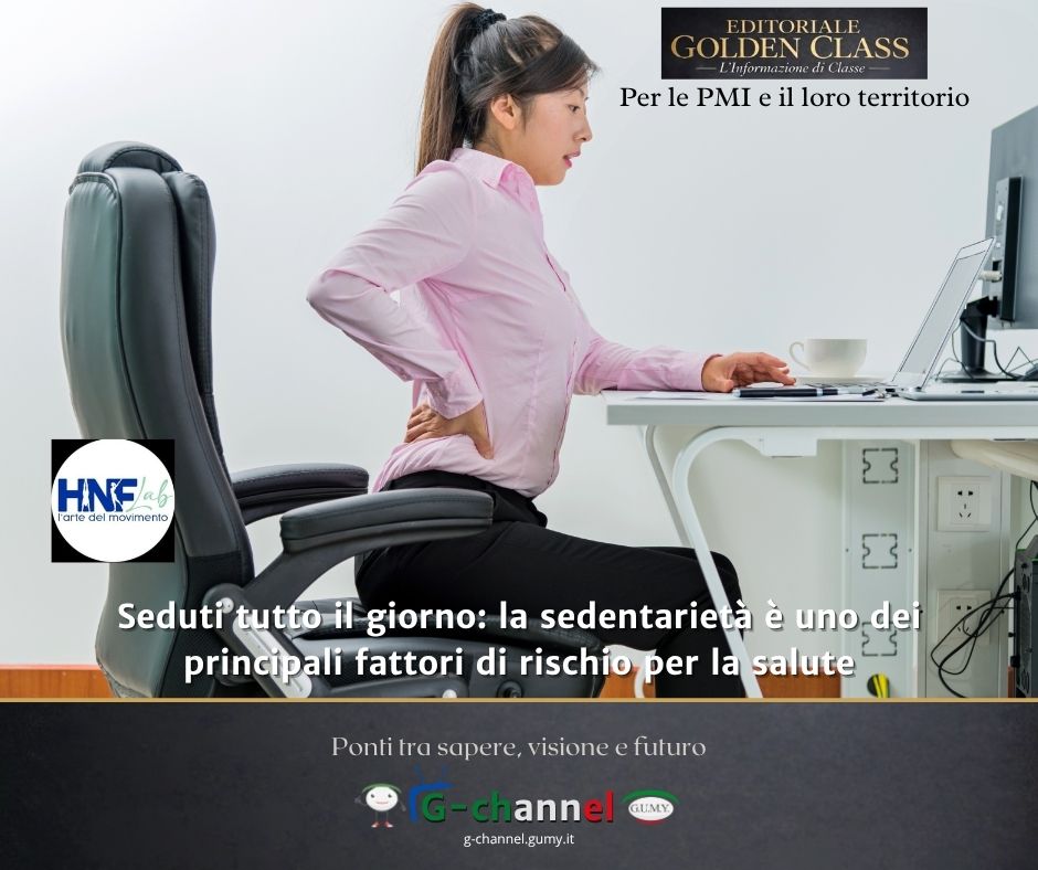 Seduti tutto il giorno: la sedentarietà è uno dei principali fattori di rischio per la salute