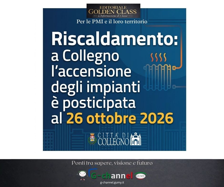 Riscaldamento a Collegno: accensione rinviata al 26 ottobre