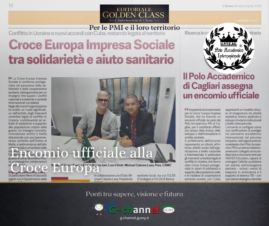 Encomio Ufficiale alle Croce Europa