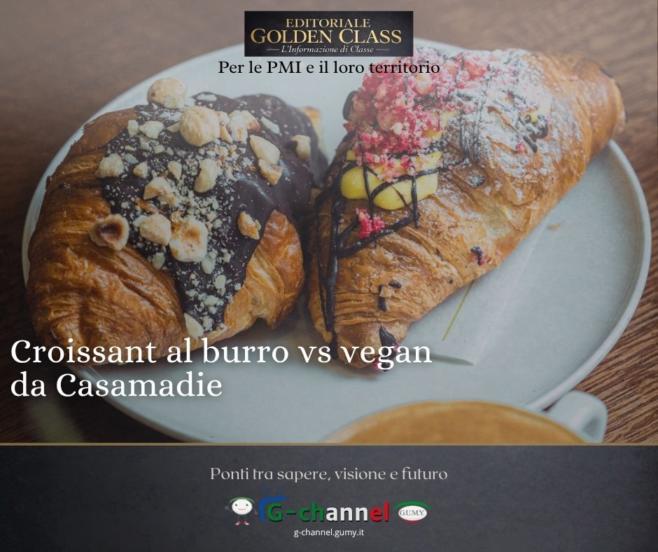 Croissant al burro vs vegan da Casamadie