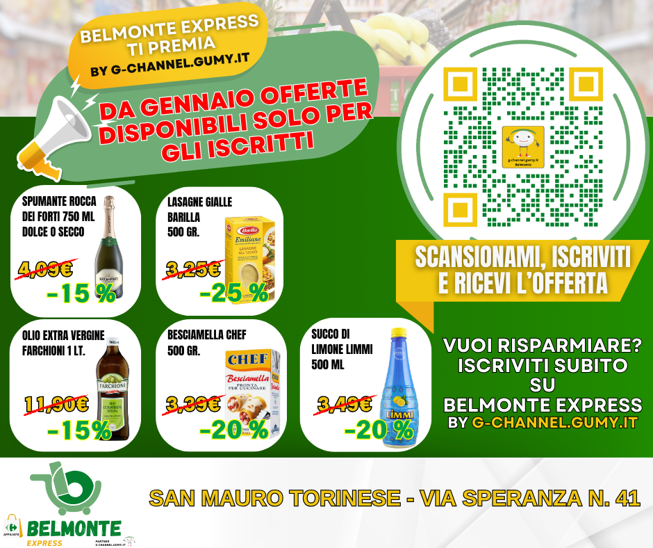 A grande richiesta, le offerte della settimana continuano fino al 31/12!