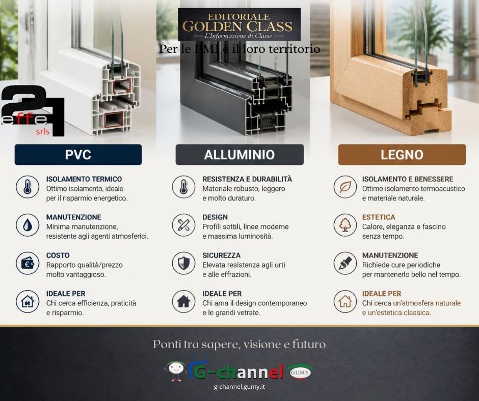 Serramenti in PVC, alluminio o legno: come scegliere senza farsi influenzare solo dal prezzo