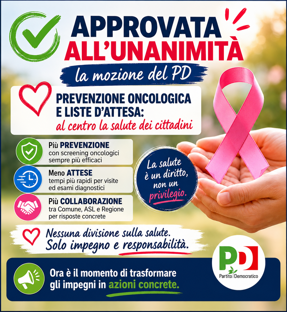 COMUNICATO STAMPA Prevenzione oncologica e liste d’attesa