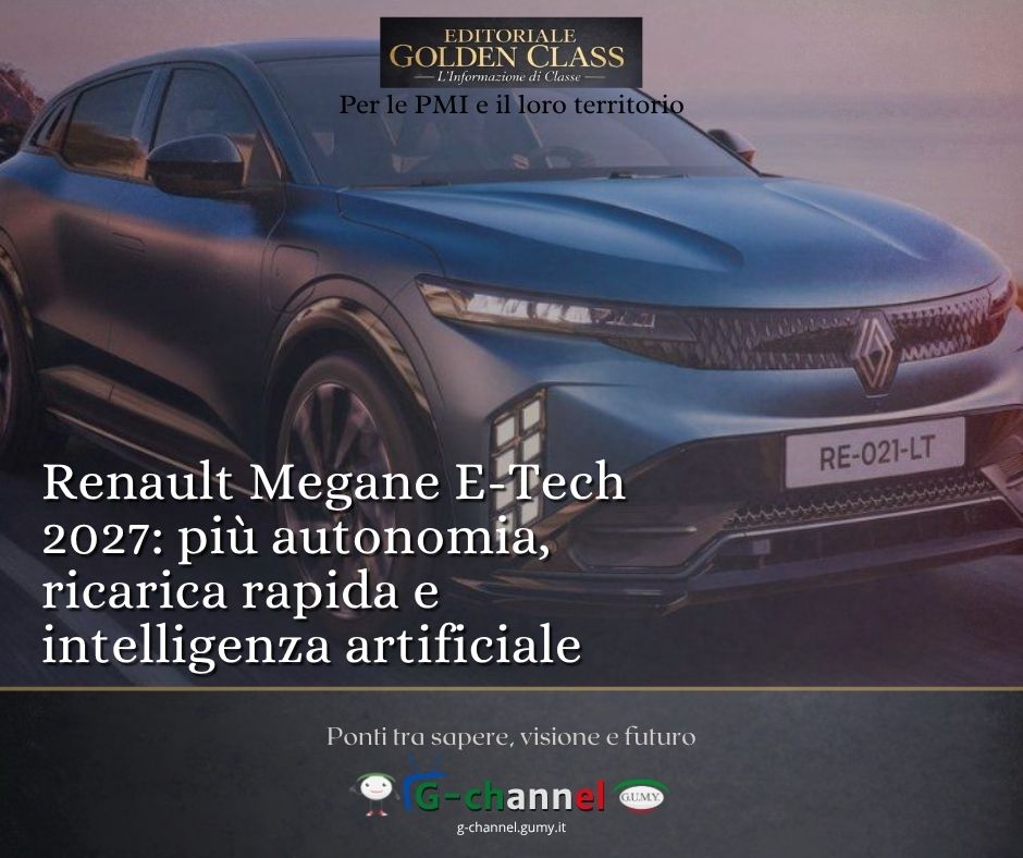 Renault Megane E-Tech 2027: più autonomia, ricarica rapida e intelligenza artificiale