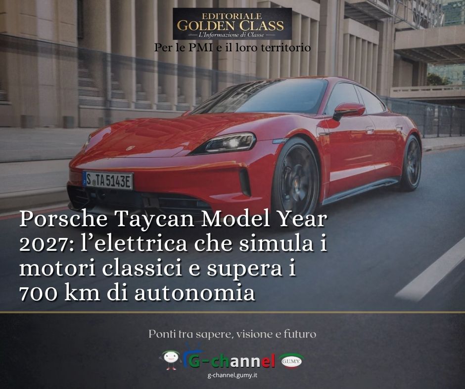 Porsche Taycan 2027: più autonomia, cambi virtuali e intelligenza artificiale a bordo