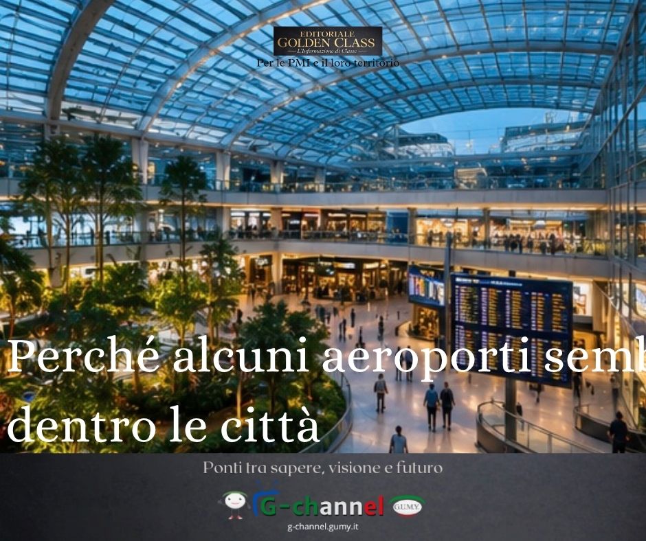 Perché alcuni aeroporti sembrano città dentro le città