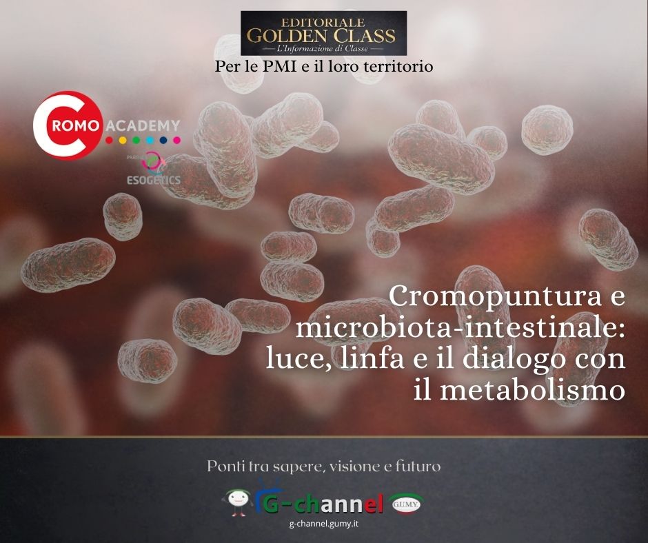 Cromopuntura e microbiota-intestinale: luce, linfa e il dialogo con il metabolismo