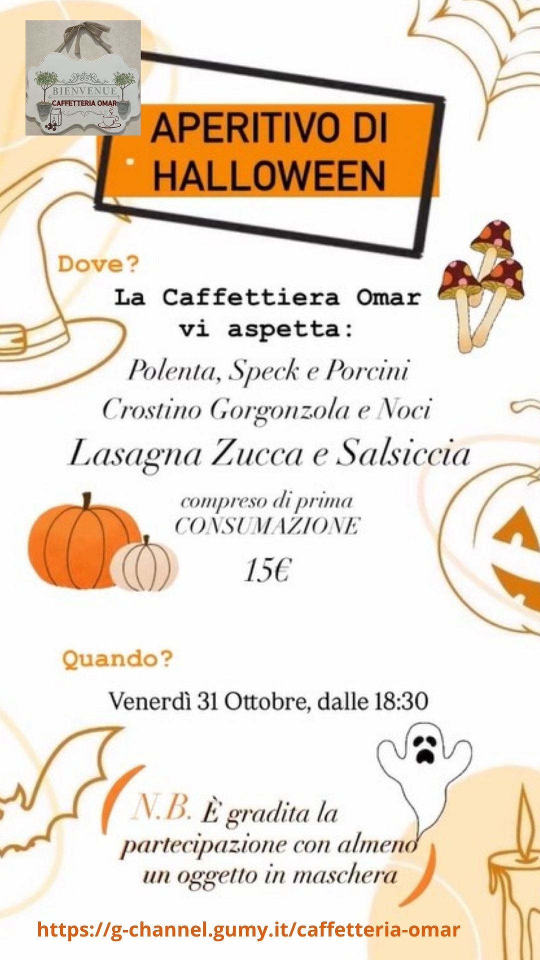 Dalla colazione da brividi… all’aperitivo più spaventoso dell’anno! Dalla colazione da brividi… all’aperitivo più spaventoso dell’anno!