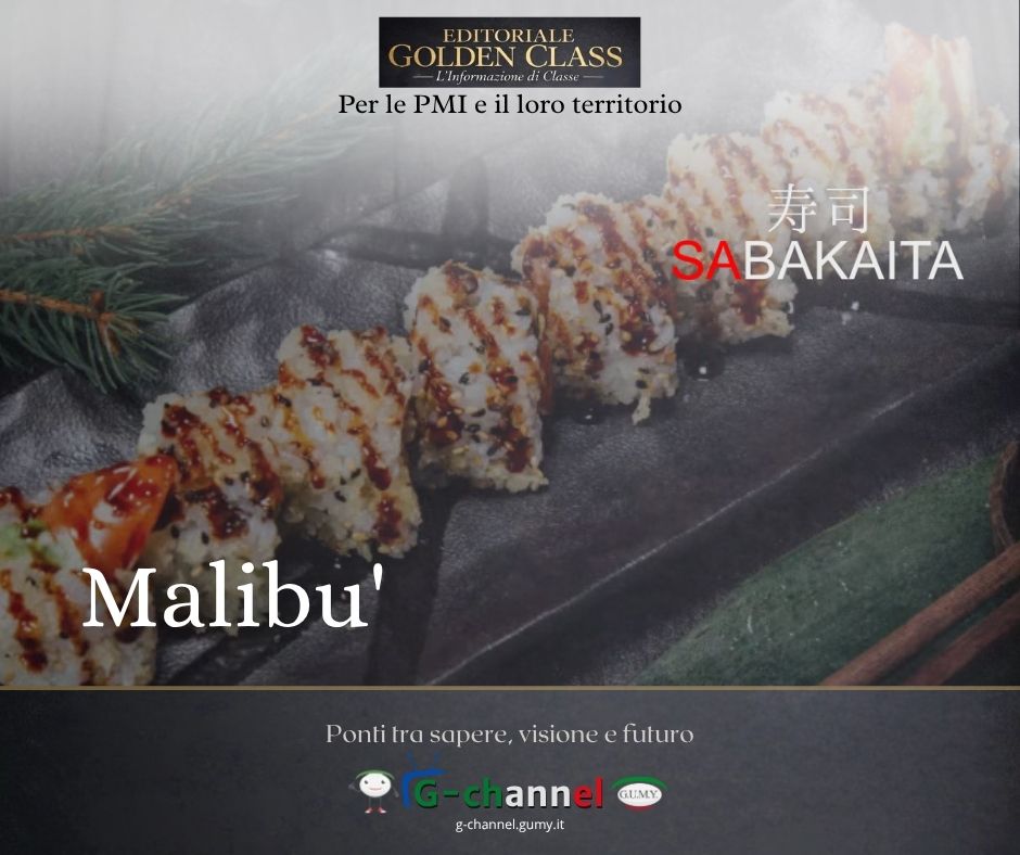 Malibu’: il nostro roll da 8 pezzi con salmone scottato