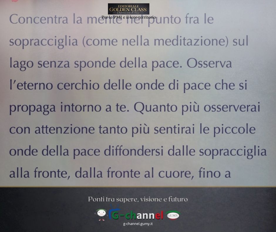 Le Pillole del Dott. Mazzanobile: la pace che si espande dentro di noi