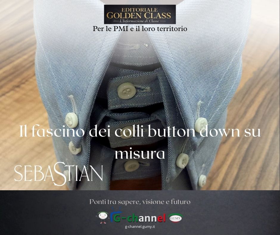 Il fascino dei colli button down su misura