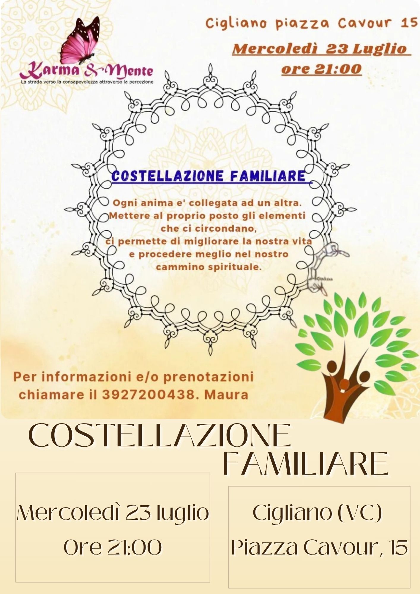 🌌 Costellazioni Familiari a Cigliano: Un Viaggio di Guarigione Energetica 🌌 Costellazioni Familiari a Cigliano: Un Viaggio di Guarigione Energetica