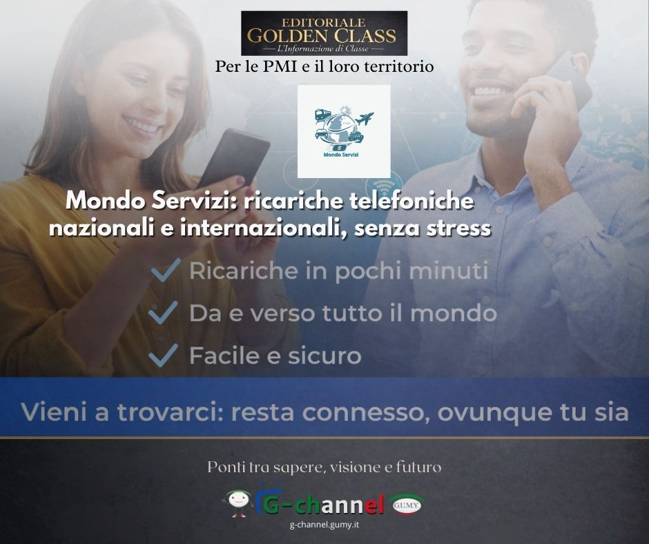 Mondo Servizi: ricariche telefoniche nazionali e internazionali, senza stress