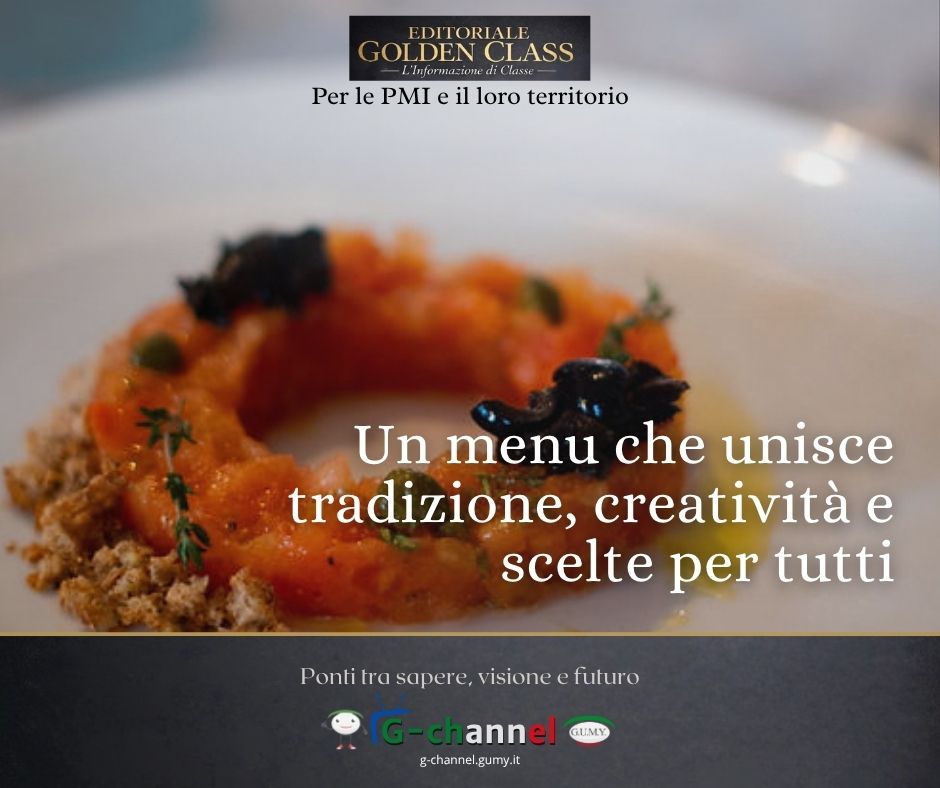 Un menu che unisce tradizione, creatività e scelte per tutti
