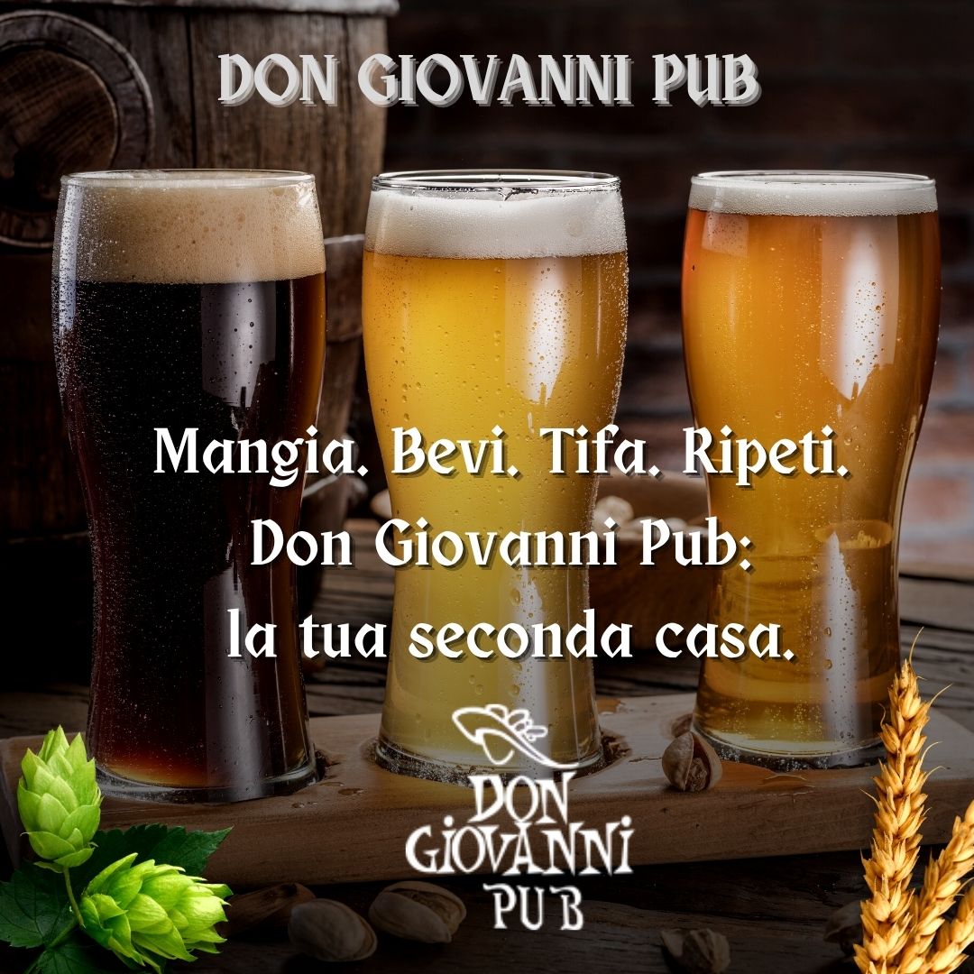 Don Giovanni Pub: Il Cuore del Gusto a Santa Rita tra Birra e Sport Don Giovanni Pub: Il Cuore del Gusto a Santa Rita tra Birra e Sport