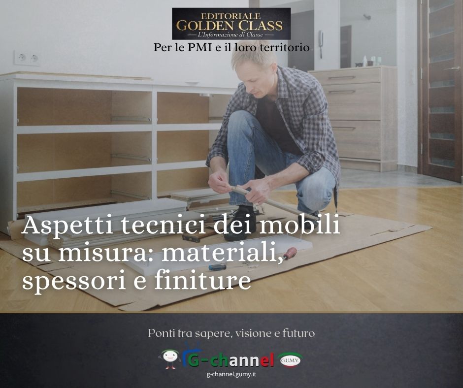 Aspetti tecnici dei mobili su misura: materiali, spessori e finiture