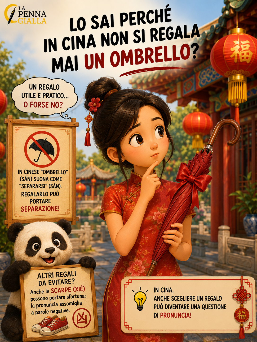 Lo sai perché in Cina non si regala un ombrello?