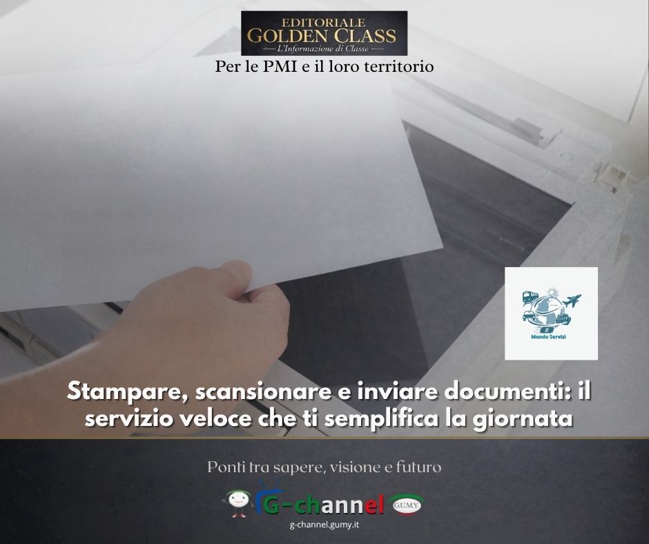 Stampare, scansionare e inviare documenti: il servizio veloce che ti semplifica la giornata