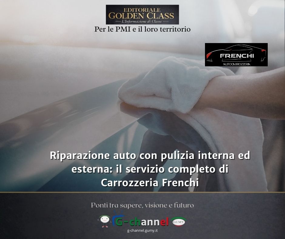 Riparazione auto con pulizia interna ed esterna: il servizio completo di Carrozzeria Frenchi