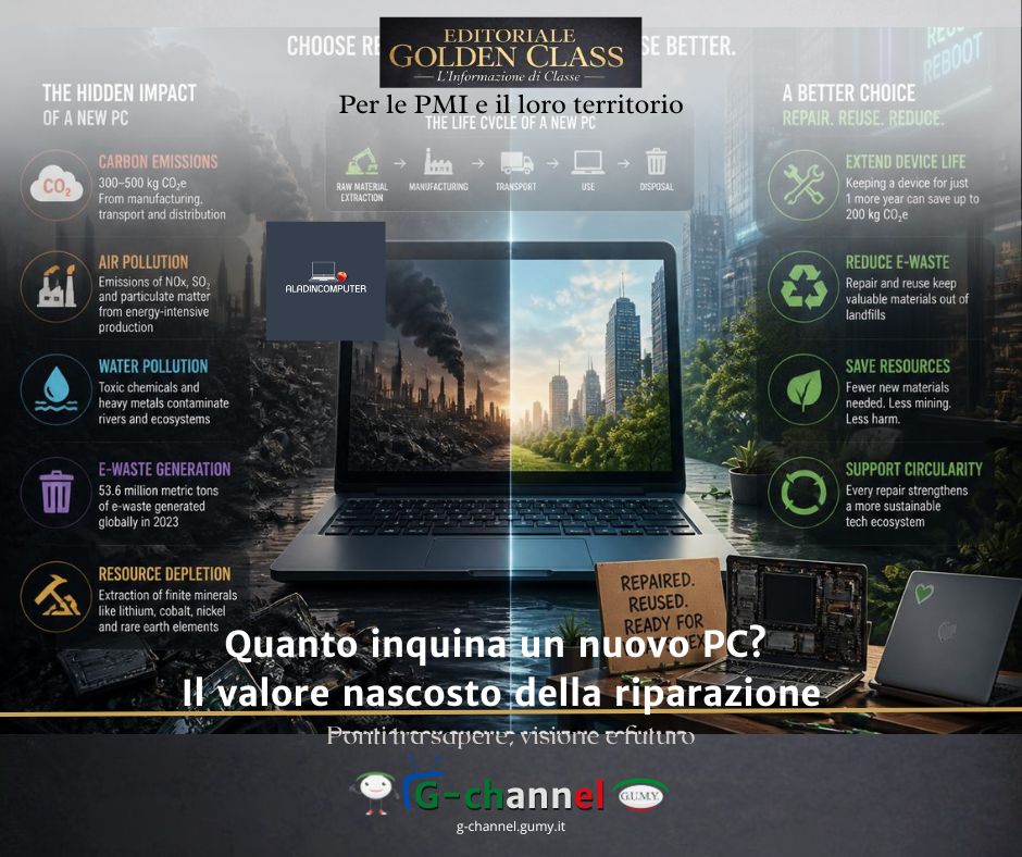 Quanto inquina un nuovo PC? Il valore nascosto della riparazione