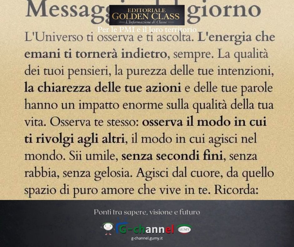 Le Pillole del Dott. Mazzanobile: ciò che emani, ciò che coltivi