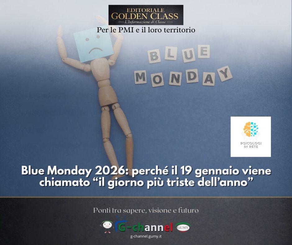 Blue Monday 2026: perché il 19 gennaio viene chiamato “il giorno più triste dell’anno”