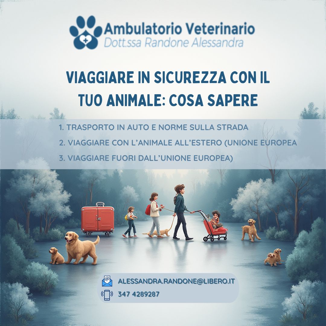 Viaggiare in sicurezza con il tuo animale: cosa sapere
