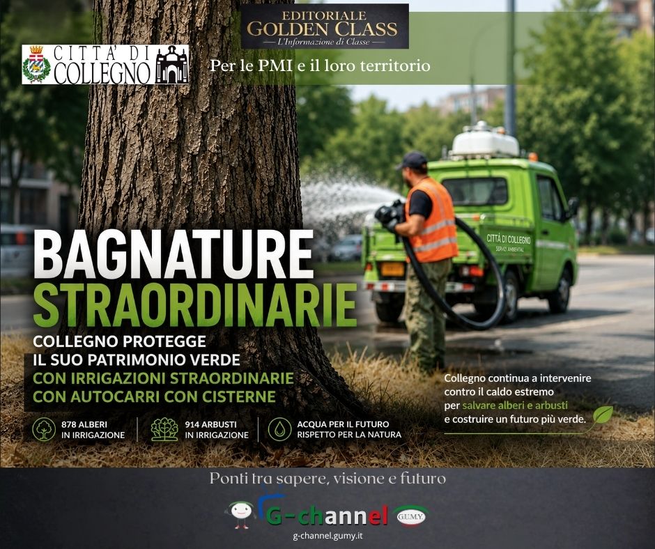 Collegno, bagnature straordinarie per salvare il verde dal caldo